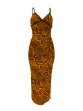 Women Summer Casual Leopard Dress