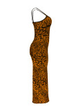 Women Summer Casual Leopard Dress
