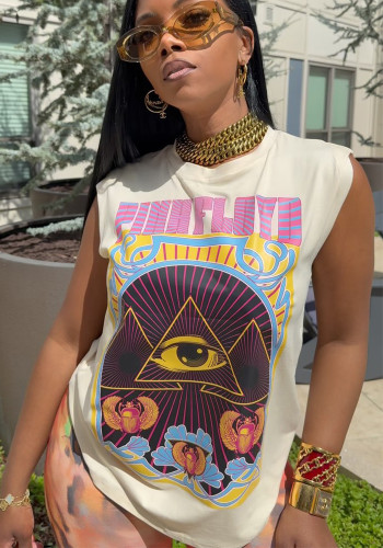 Fashion Women's Printed Round Neck T-Shirt（process time 7 days）