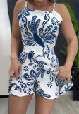 Women's square neck fashion Casual Jumpsuit