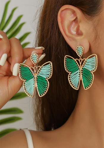 women summer bohemian Holidays Beach butterfly earrings