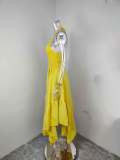 Women spring sleeveless Solid Dress