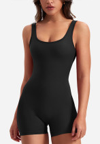 Women's Sleeveless Slim Open Waist Butt Lift Body Shaping Yoga Seamless Jumpsuit