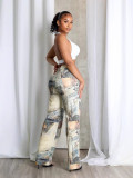 Women Street Casual Printed Pant