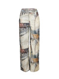 Women Street Casual Printed Pant