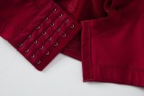 Women French Fishbone Diamond and Pearl Fishbone Corset