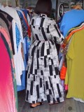 Plus Size Women Patchwork Maxi dress