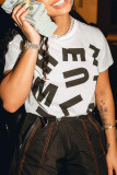Women Style printed short sleeve Round Neck T-shirt Top