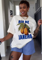 Women printed round neck t-shirt (processing time need around 5-7 days)