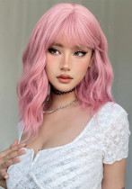 Platinum Short Curly Wig - High Temp Silk, Net (Full Head)