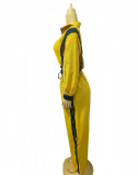 Women Contrast Color Casual Sleeveless Top and Wide Leg Pants Two-Piece Set