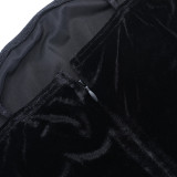 Women lace velvet autumn sexy suspender dress
