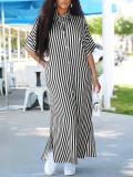 Women's Summer Casual Pocket Shirt Long Dress