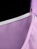 Sexy Off Shoulder Purple Dress Ruffle Party Evening Gown