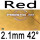 red 2.1mm 42°