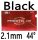 black 2.1mm 44°
