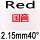 red 2.15mm 40°
