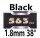 black 1.8mm 38°
