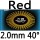 red 2.0mm H40