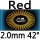 red 2.0mm H42