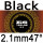 black 2.1mm H47