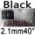black 2.1mm H40