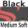 black medum soft