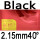 black 2.15mm H40