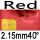 red 2.15mm H40