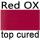 red top cured OX
