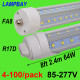 V Shaped 8ft 2.4m LED Tube Light 48W 64W Single pin FA8 R17D HO F96 T8T10T12 Fluorescent Lamp Super Bright Retrofit Bulb