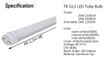 60-pack LED Tube Bulb 4ft 48  120cm Dimmable Lamp 20W 24W T8 G13 Bi-Pin Retrofit Fluorescent Light Bar Lighting 110V 220V 277V to US 25 days