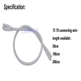 200-pack T5 T8 Connecting Cable 30cm 50cm 100cm 150cm 200cm 3-pin socket Wire Connector for LED Tube Light Integrated Fixture to US 25 days