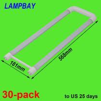 30-pack U shaped LED Tube Light 2ft 20W T8 G13 Bi-pin Retrofit Bulb Fluorescent Lamp to US 25 days