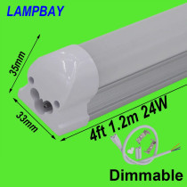 LED Tube Light 4 foot 1.2m 20W 24W Dimmable Lamp T8 Integrated Bulb Fixture Linkable 48  Bar Linear Lights 85-277V