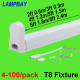 LED Tube Light Fixture 2ft(0.6m) 3ft(0.9m) 4ft(1.2m) 5ft(1.5m) 6ft(1.8m) Bar Lamp Fitting T8 Bulb Housing G13 Holder