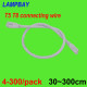 1ft 2ft 3ft 5ft 6ft 10ft T5 T8 Connecting Cable 30cm 50cm 100cm 150cm 200cm 300cm 3-pin socket Wire Connector for LED Tube Light Integrated Fixture