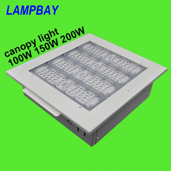 LED Canopy Light 100W 150W 200W Oil Gas Station Lights Surface mounted Ceiling Lamp Recessed Downlight Outdoor Lighting