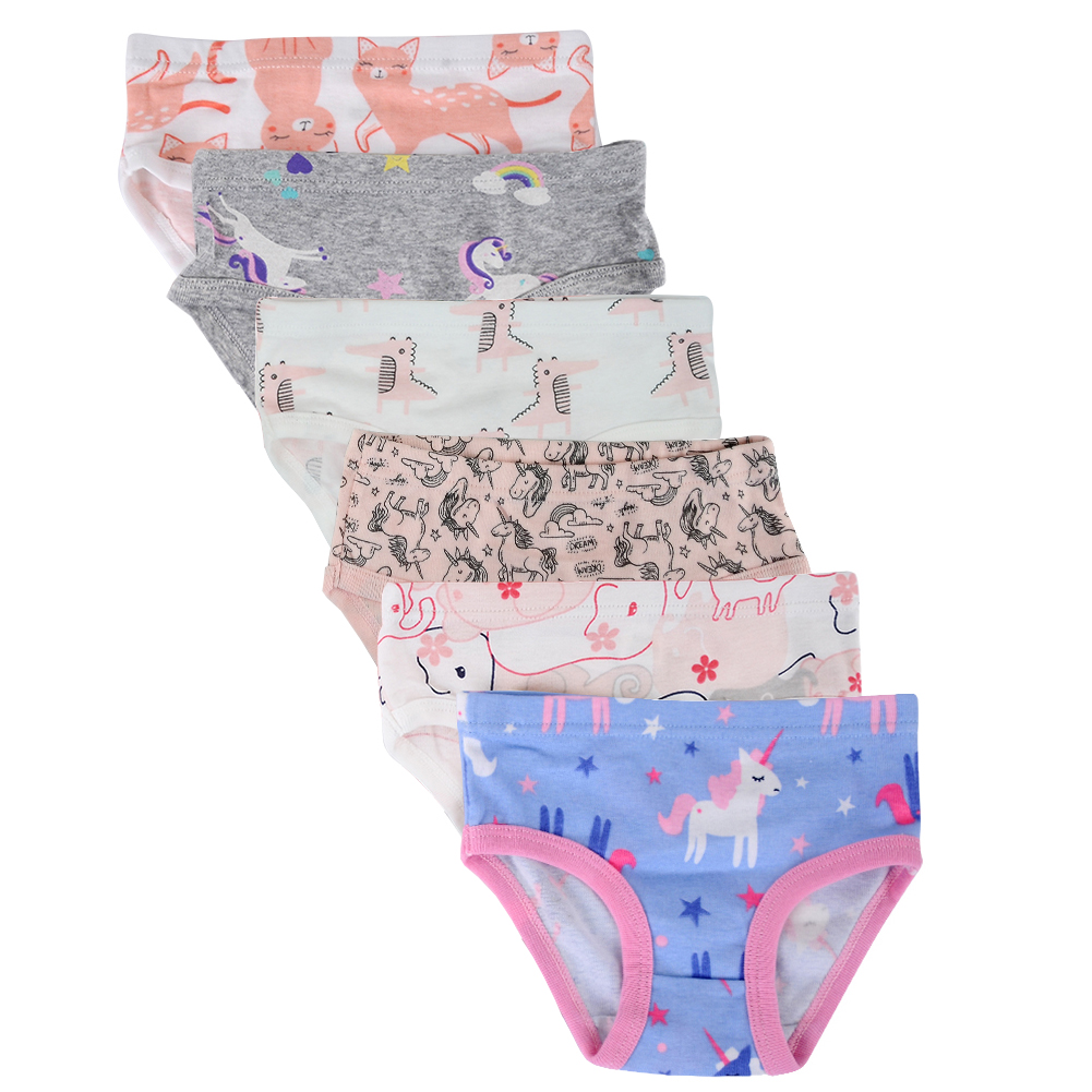 Closecret Kids Series 8-Pack Baby Soft Cotton Panties Little Girls' Assorted Briefs