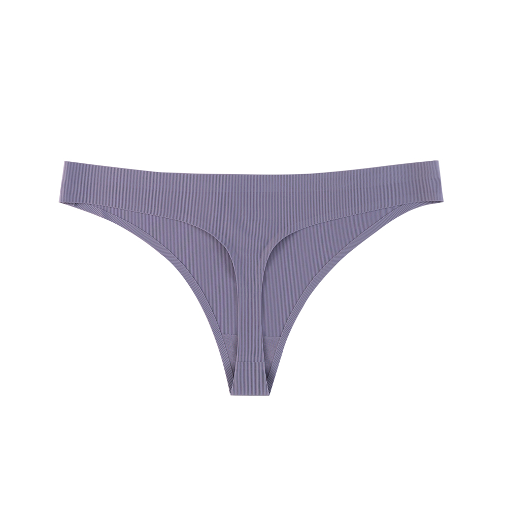 Calosy Lingerie Women 6 Pack Seamless Thongs Underwear Ice Silk Comfy G-String Panties