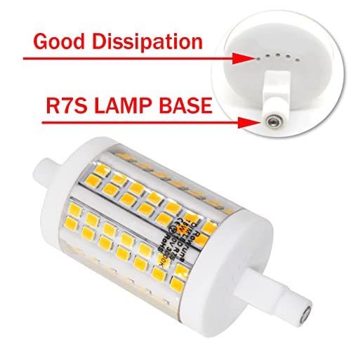 R7S LED Bulb 78mm 15W Daylight Double Ended J Type T3 J78 LED Floodlight Bulb for Halogen Light Replacement 2-Pack by Rowrun