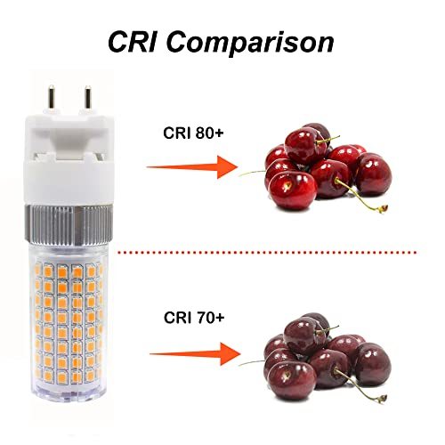 Rowrun G12 16W LED Corn Light Bulb, Warm White 3000K G12 2-Pin Base Lamp Corn Light Metal Handle Lamp LED Decorative Bulb for Garage Industry Factory Hospital Pack of 4