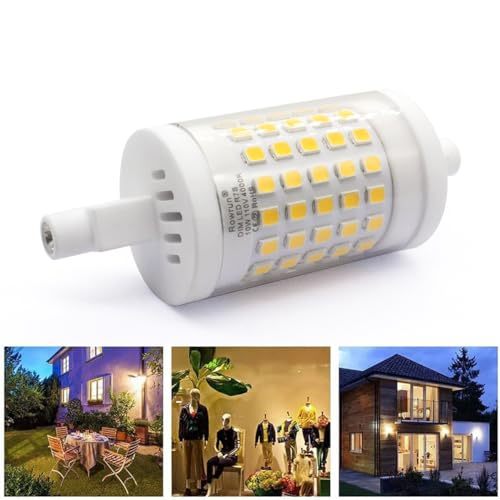 R7S 78mm 10W LED Light Bulbs Dimmable Double Ended J-Type Natural White 4000K R7S Bulbs for Security and Work Lights, Floodlight, Floor Lamps, Landscape Lights Nuolun 4 Pack