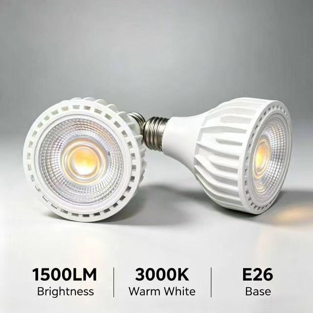 PAR30 LED Flood Light Bulb, 15W 150W Equivalent, 1500 Lumens, Dimmable, 3000K Warm White, Single COB Chip, E26 Base, Premium & Durable, for Outdoor Security & Recessed Lighting 2pack, by Rowrun