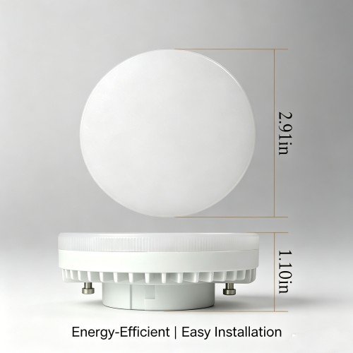 Dimmable RGB GX53 LED Bulb, Multi Color Changing, 10W=100W Halogen, 85-265V, for Under Cabinet/Closet/Ceiling Light, 2-Pack – Rowrun