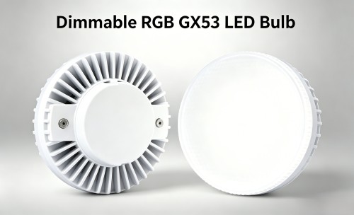 Dimmable RGB GX53 LED Bulb, Multi Color Changing, 10W=100W Halogen, 85-265V, for Under Cabinet/Closet/Ceiling Light, 2-Pack – Rowrun
