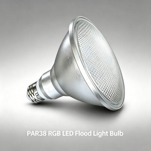 PAR38 RGB LED Flood Light Bulb, 30W=300W Halogen, Multi Color Changing, IP65 Waterproof Rating, Included Remote Control, Spotlight for Indoor Home Decoration & Outdoor Garden Stage Landscape Lighting, 1-Pack by Rowrun