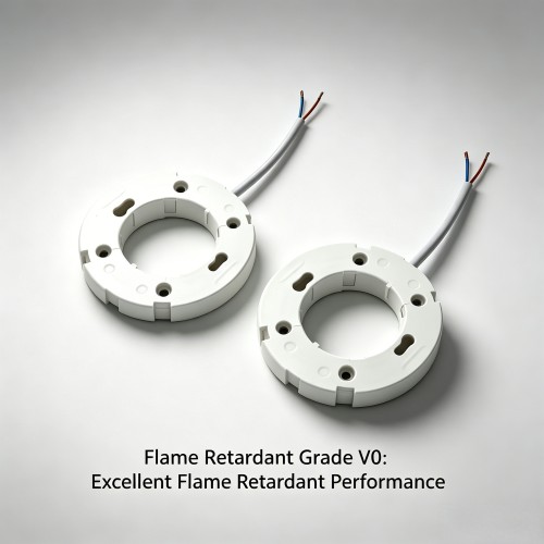 Pre-Wired GX53 LED Light Base Socket, 10cm Lead Wire White Base, V0 Flame Retardant Rated, Ideal for Under Cabinet & Closet LED Puck Lights, 5 Pack, by Rowrun