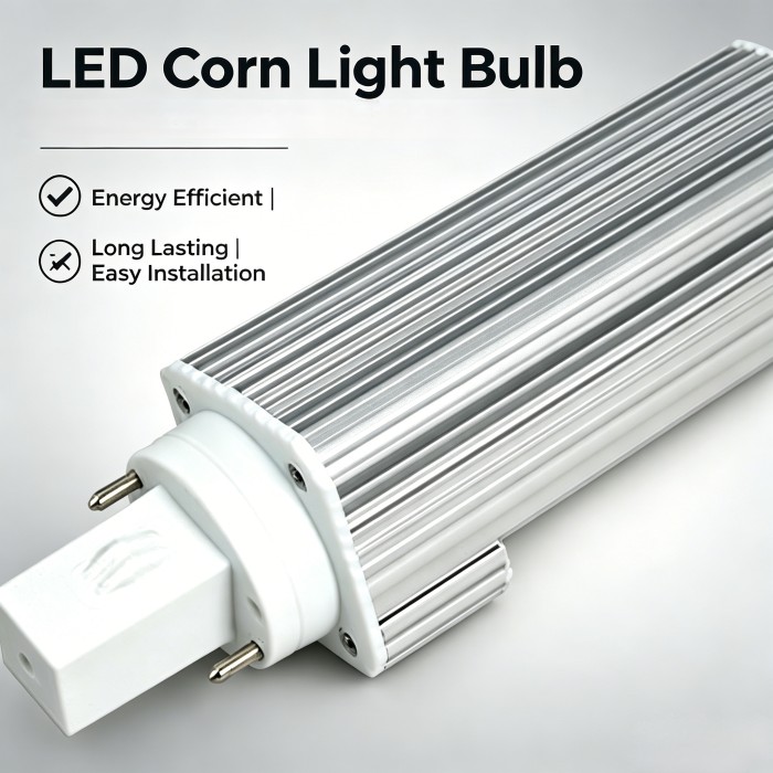 G24d 2-Pin Dimmable LED Corn Bulb, 7W 70W Halogen Equivalent, 4000K Natural White, 35pcs 2835 SMD LEDs, Clear Cover, 180° Beam Angle, High CRI, CFL Replacement for Home & Commercial, 2 Pack | Rowrun