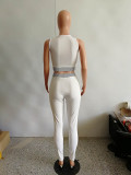 Casual Sports Crop Vest Top and Pant